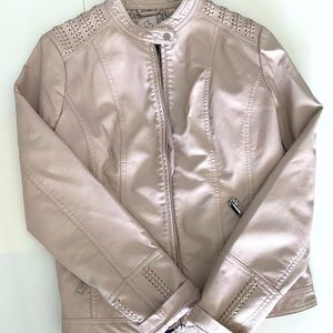 Short creamy/pink jacket (polyurethane shell)